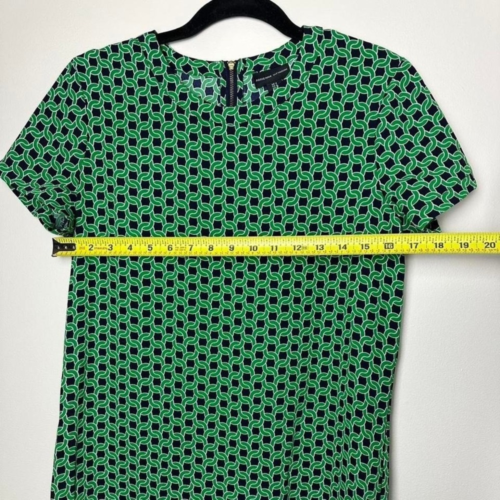Adrienne Vittadini Green and Navy Dress - Picture 5 of 5